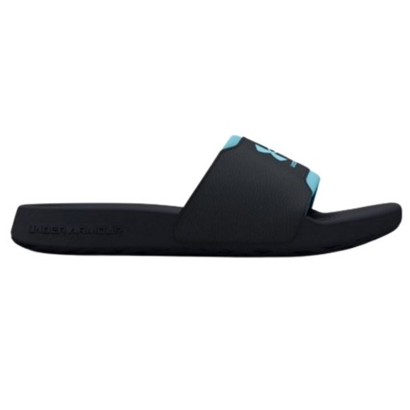 Women's Under Armour Black/Baby Blue Ignite Select Slides 3027222-002 - Picture 2 of 2